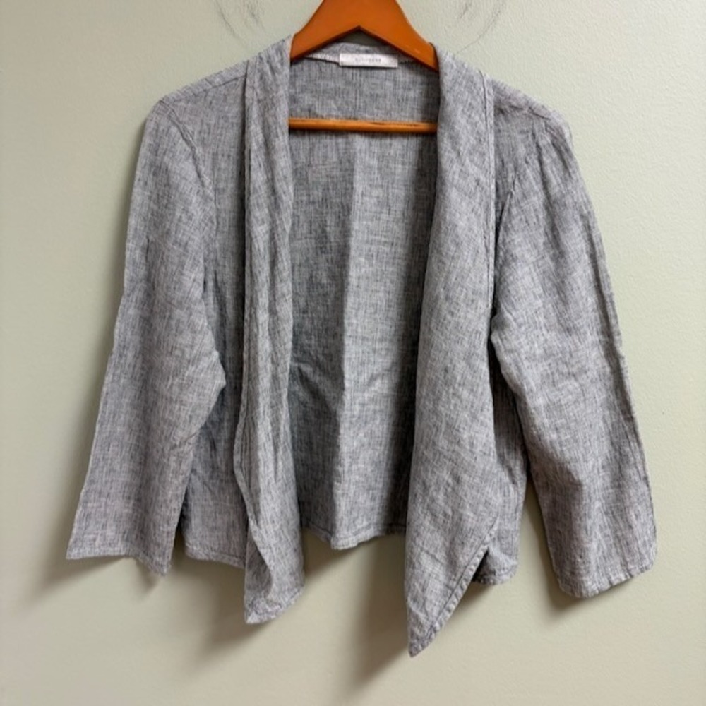 Cut Loose Womens Open Front Cardigan Size L Neutral Lightweight Layer Lagenlook
